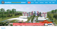 Desktop Screenshot of aaradhyainternationalschool.com